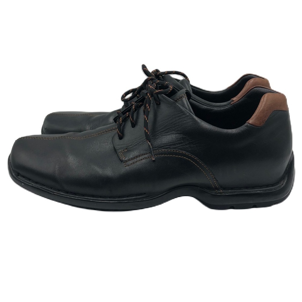 Cole Haan Men's Black Square Toe Lace Up Business Casual Comfort Size 9.5M - Picture 2 of 14